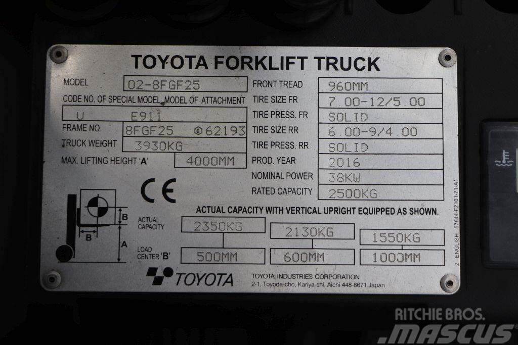Toyota 02-8FGF25 Plinski viličari