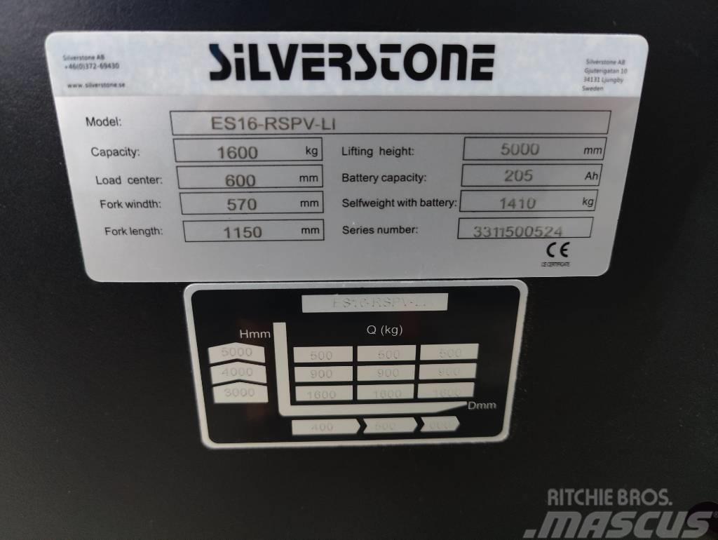 Silverstone ES16-RSPVLI-5000 LI-ION AKULLA, TARJOUS! Samopogonski ručni viličari