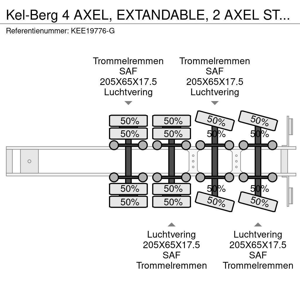 Kel-Berg 4 AXEL, EXTANDABLE, 2 AXEL STEERING Nisko-utovarne poluprikolice