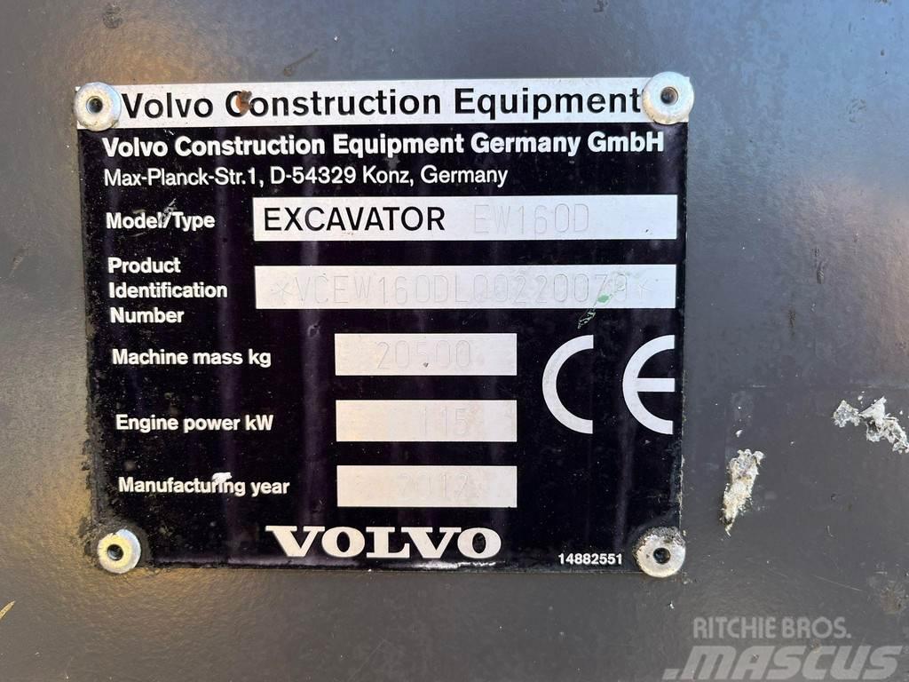 Volvo EW 160 D AC / CENTRAL LUBRICATION Bageri na kotačima