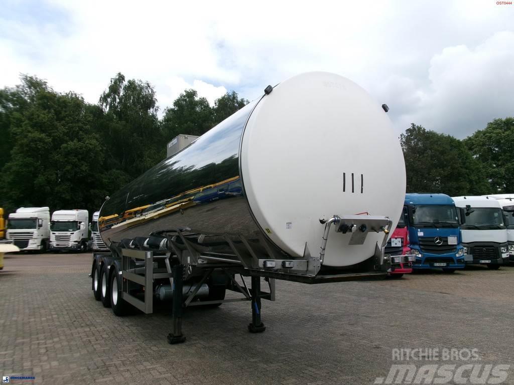 Crossland Food tank inox 30 m3 / 1 comp Tanker poluprikolice