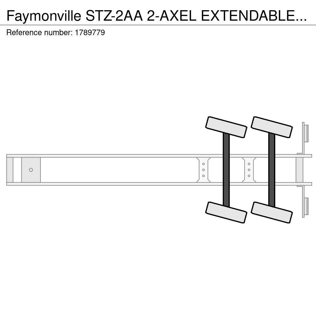 Faymonville STZ-2AA 2-AXEL EXTENDABLE SEMI DIEPLADER/TIEFLADER Nisko-utovarne poluprikolice