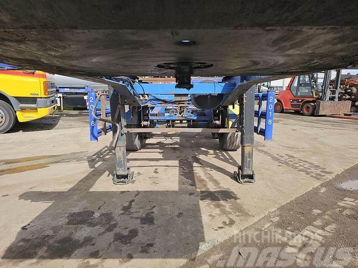 Renders 2 axle | 20 ft| steel suspension | Bpw drum. Kontejnerske poluprikolice