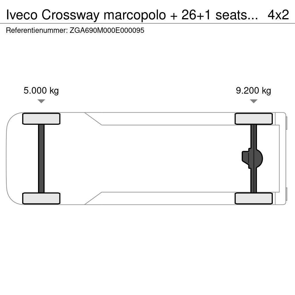 Iveco Crossway marcopolo + 26+1 seats TUV 10-24! FULL OP Autobusi za putovanje