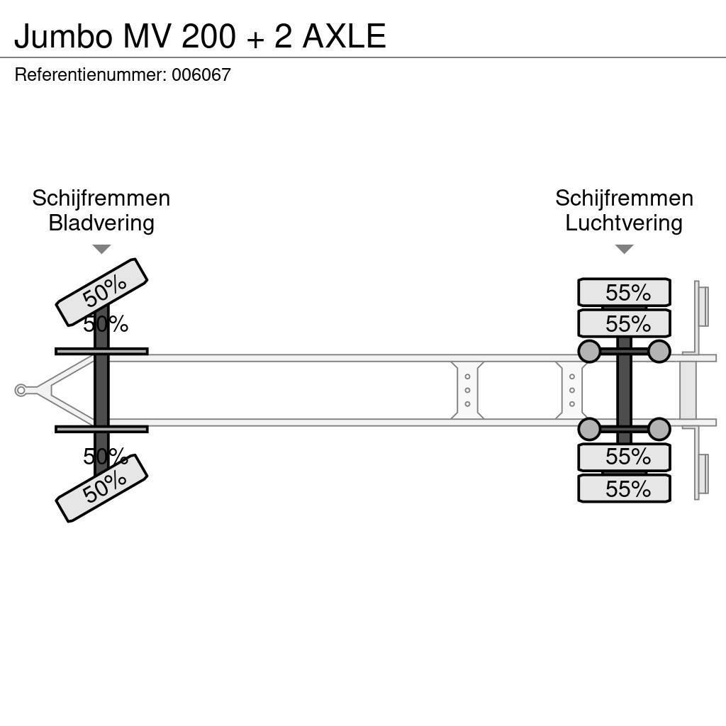 Jumbo MV 200 + 2 AXLE Prikolice sa ceradom