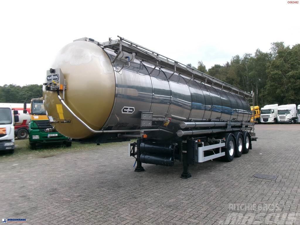 Van Hool Chemical tank inox 33 m3 / 3 comp / ADR 30-03-2024 Tanker poluprikolice