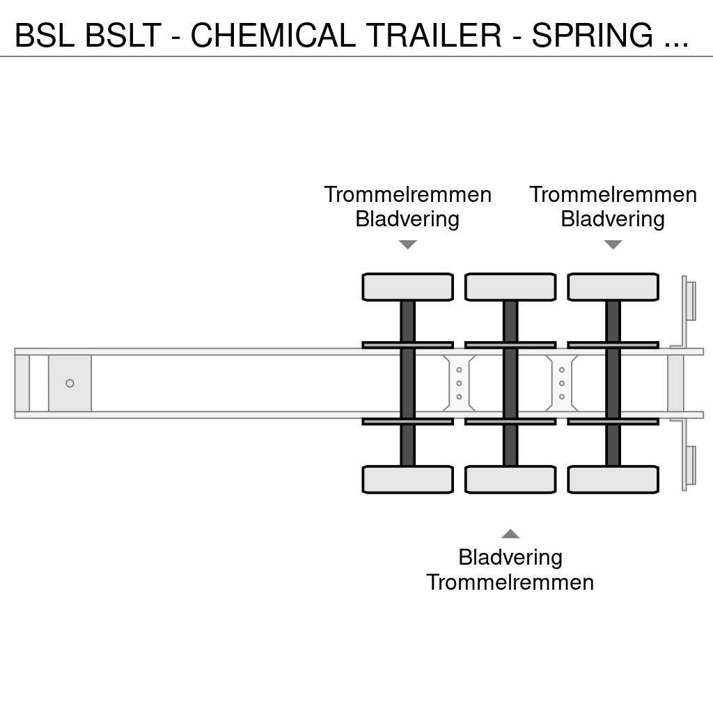 BSL T - CHEMICAL TRAILER - SPRING SUSPENSION Tanker poluprikolice