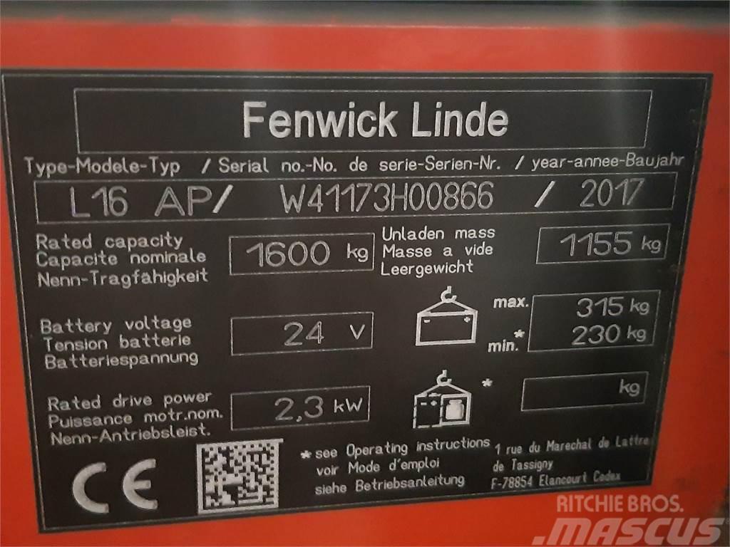 Fenwick L16AP Ručni električni viličar