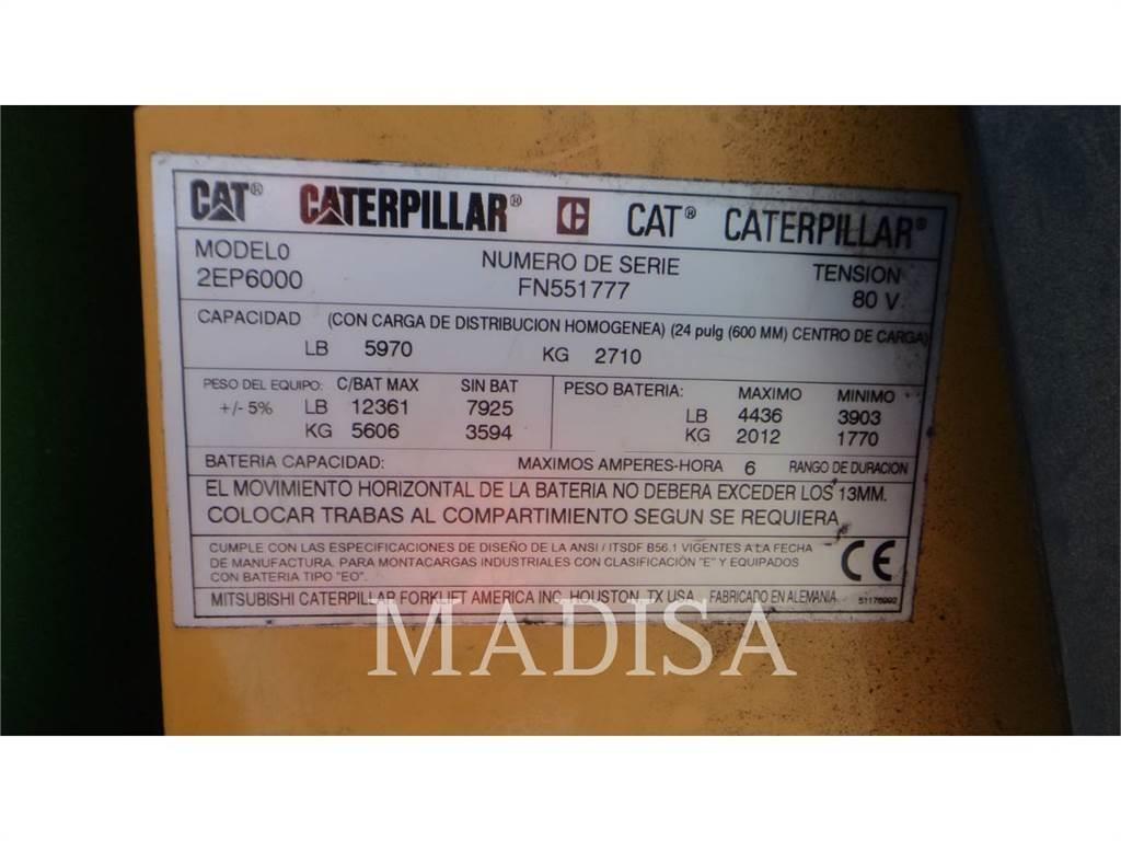 CAT LIFT TRUCKS 2EP6000 Električni viličari