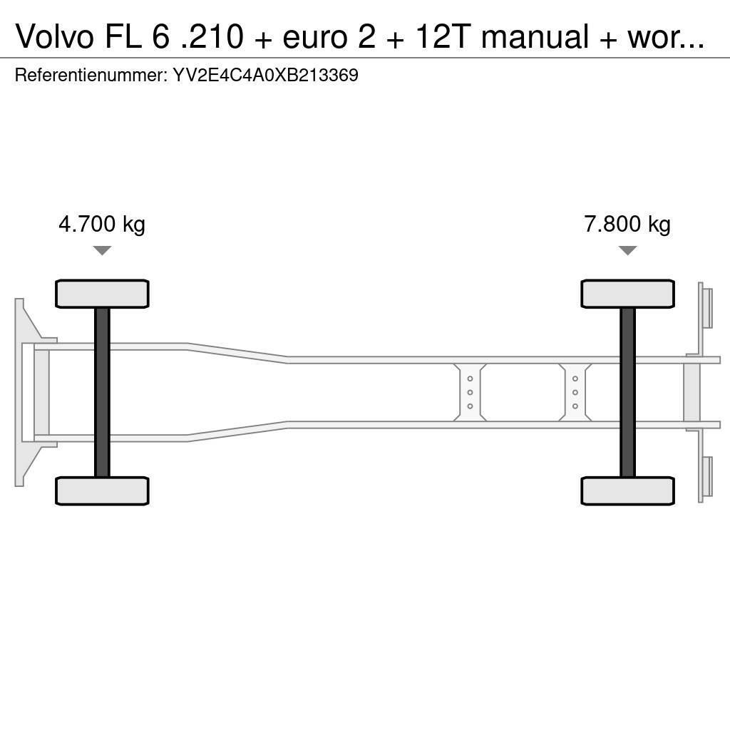 Volvo FL 6 .210 + euro 2 + 12T manual + workshop interie Sanduk kamioni