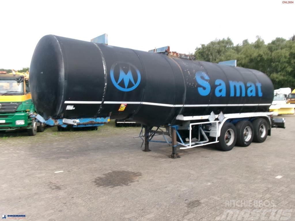 Fruehauf Bitumen tank inox 31 m3 / 1 comp + mixer & engine Tanker poluprikolice