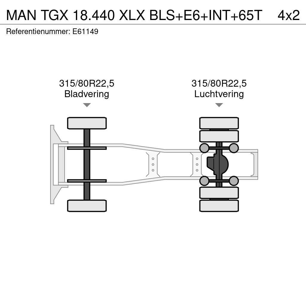 MAN TGX 18.440 XLX BLS+E6+INT+65T Traktorske jedinice