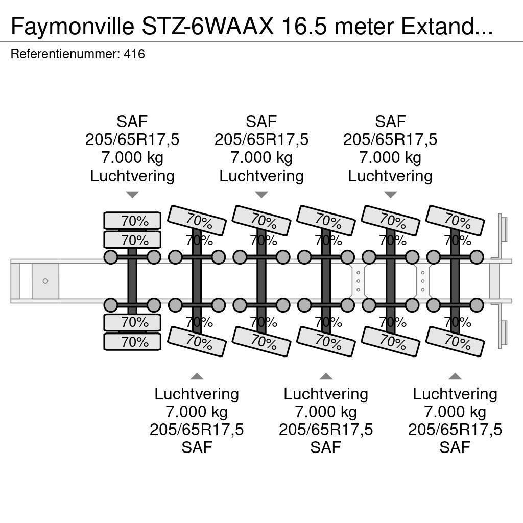 Faymonville STZ-6WAAX 16.5 meter Extandable Powersteering Germ Nisko-utovarne poluprikolice
