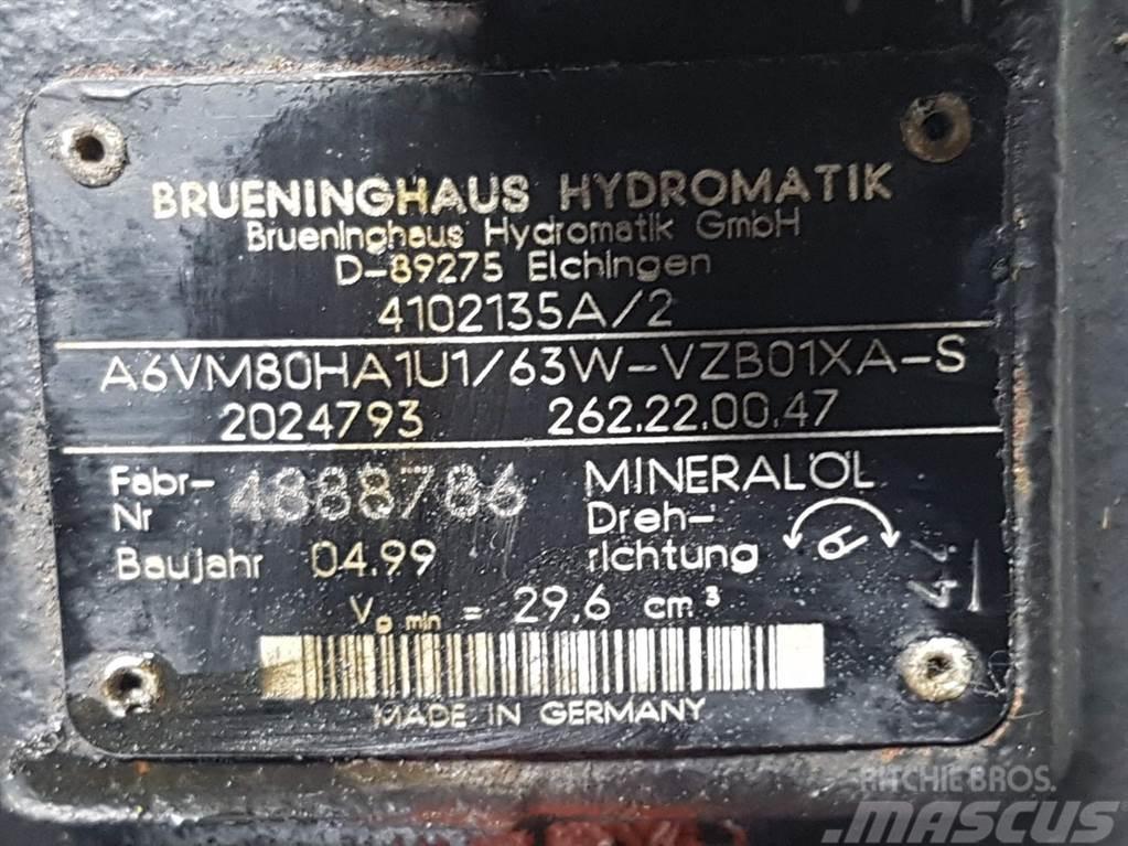 Ahlmann AL75-Brueninghaus A6VM80HA1U1/63W-Drive motor Hidraulika