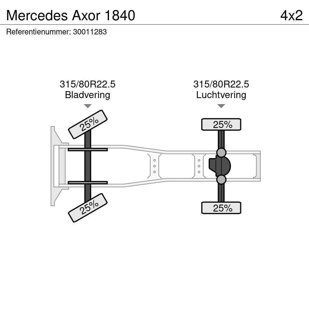 Mercedes-Benz Axor 1840 Traktorske jedinice