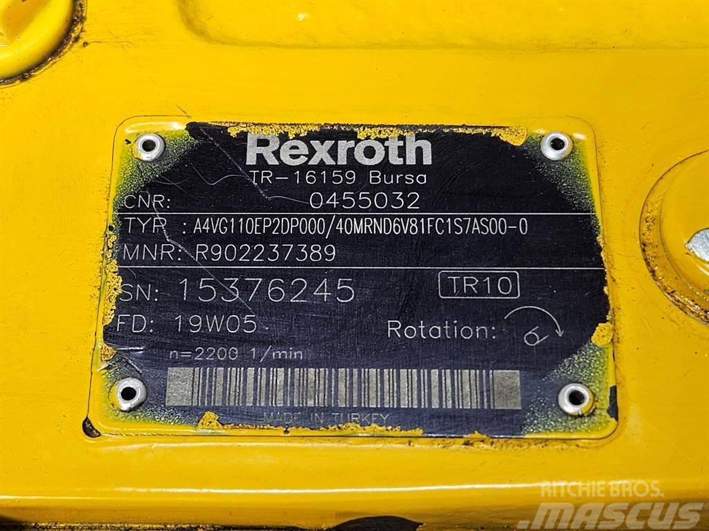 Rexroth A4VG110EP2DP000/40MR-Drive pump/Fahrpumpe/Rijpomp Hidraulika