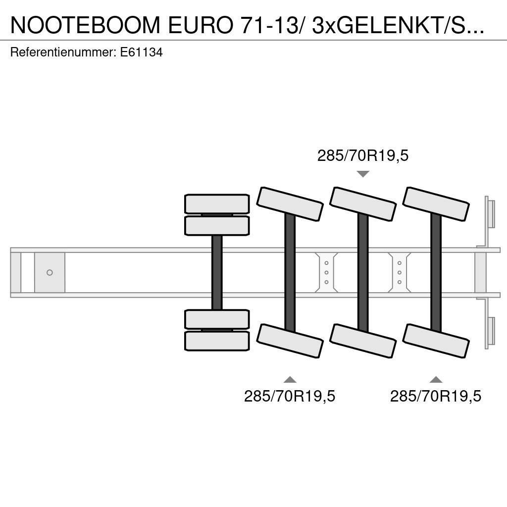 Nooteboom EURO 71-13/ 3xGELENKT/STEERING/DIR. Nisko-utovarne poluprikolice
