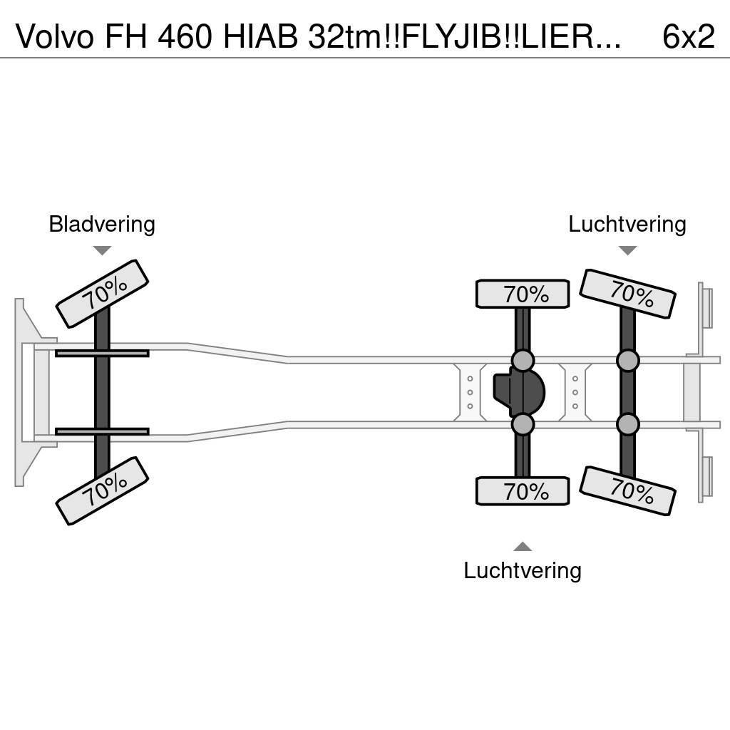 Volvo FH 460 HIAB 32tm!!FLYJIB!!LIER/WINSCH/WINDE!!EURO6 Rabljene dizalice za težak teren