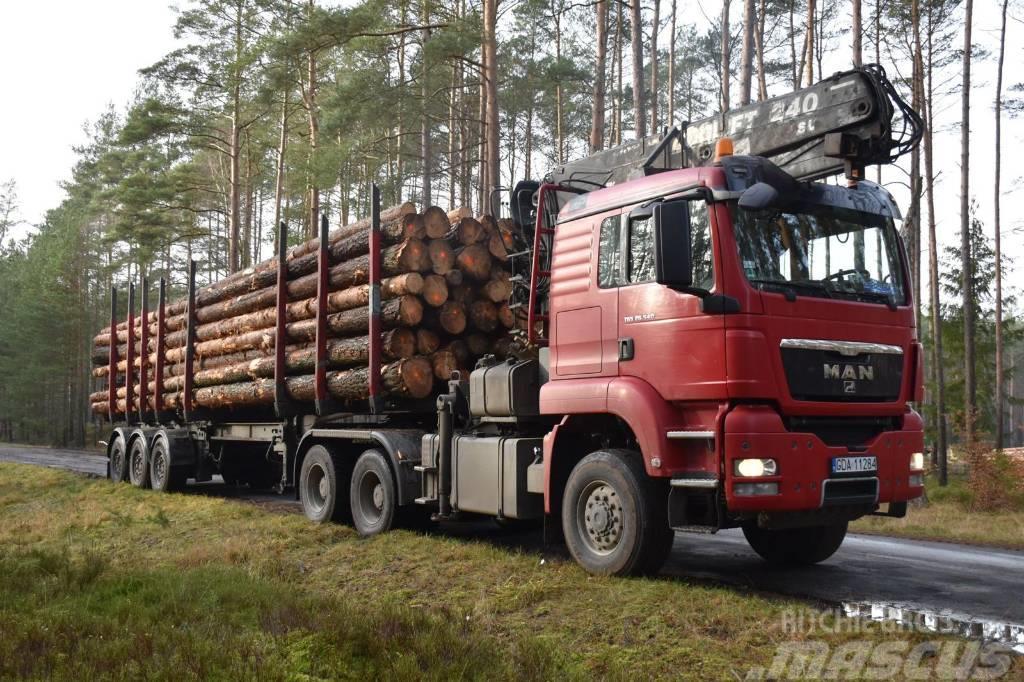 MAN TGS 26.540 6X6 z dźwigiem do przewozu drewna Kamioni za drva
