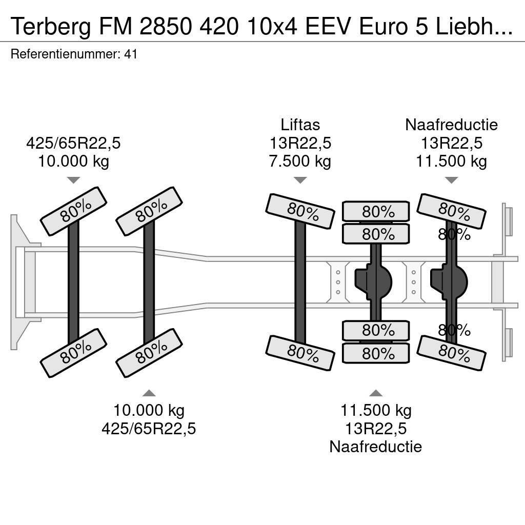 Terberg FM 2850 420 10x4 EEV Euro 5 Liebherr 15 Kub Mixer! Kamioni mikseri za beton
