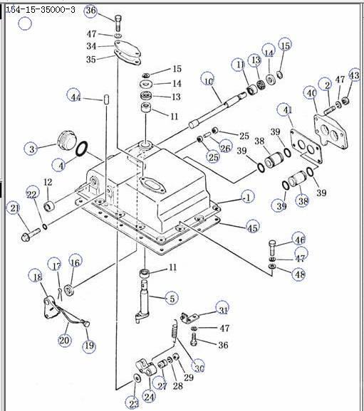 Shantui SD22 transmission control valve 154-15-350004- Transmisija