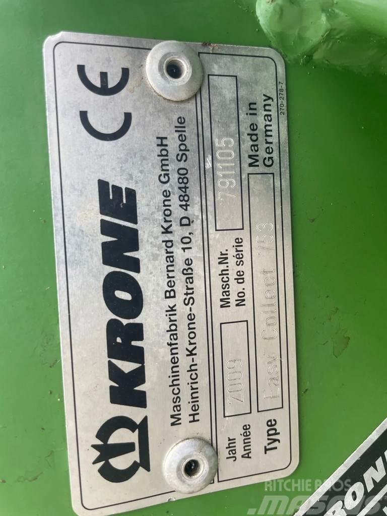 Krone Easy Collect 753 10 rij maisbek Big x 650 Drobilice za drvo / čiperi