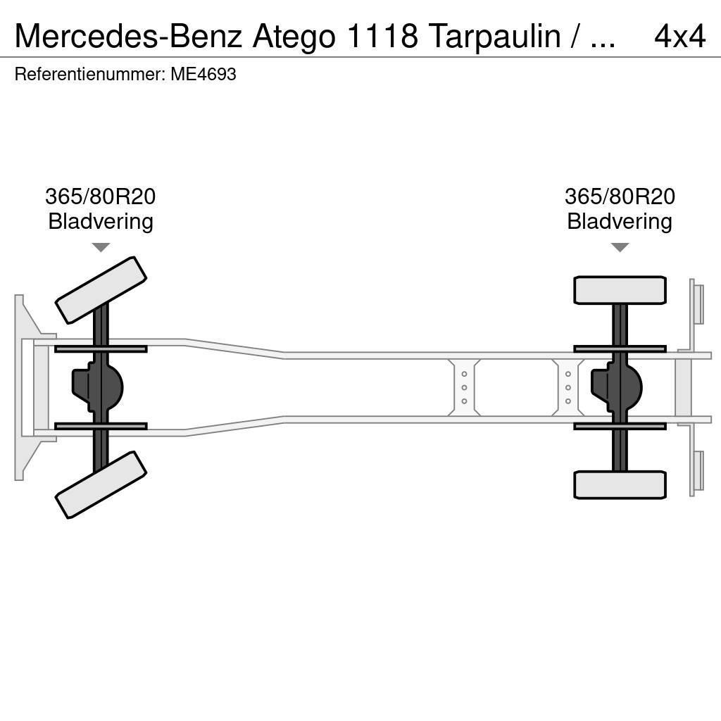 Mercedes-Benz Atego 1118 Tarpaulin / Canvas Box Truck Vatrogasna vozila