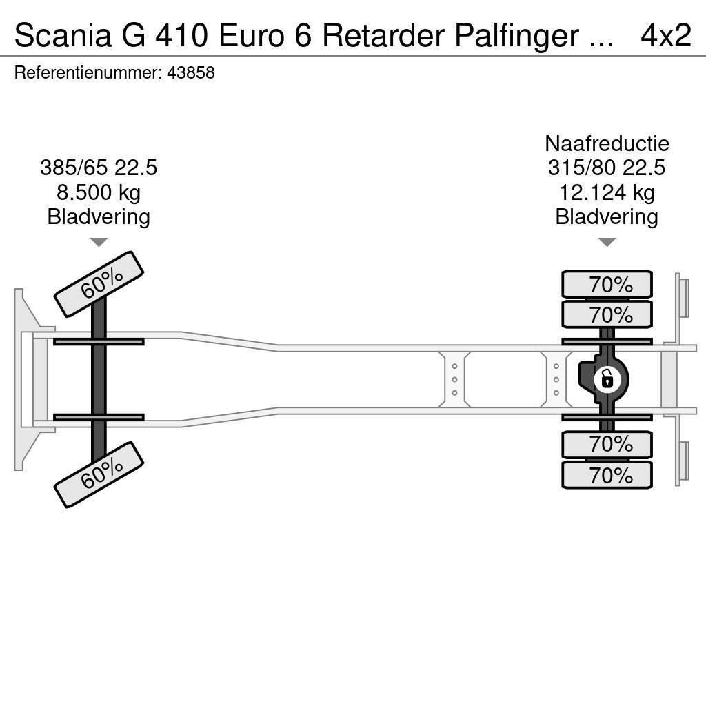 Scania G 410 Euro 6 Retarder Palfinger 15 Ton haakarmsyst Rol kiper kamioni s kukama za dizanje