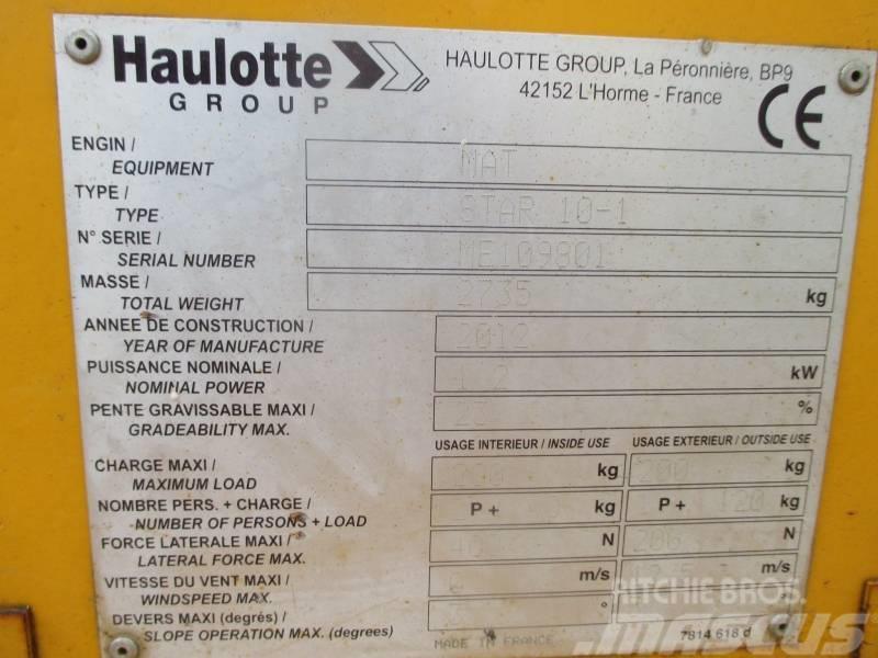 Haulotte Star 10 Vertikalne radne podizne platforme