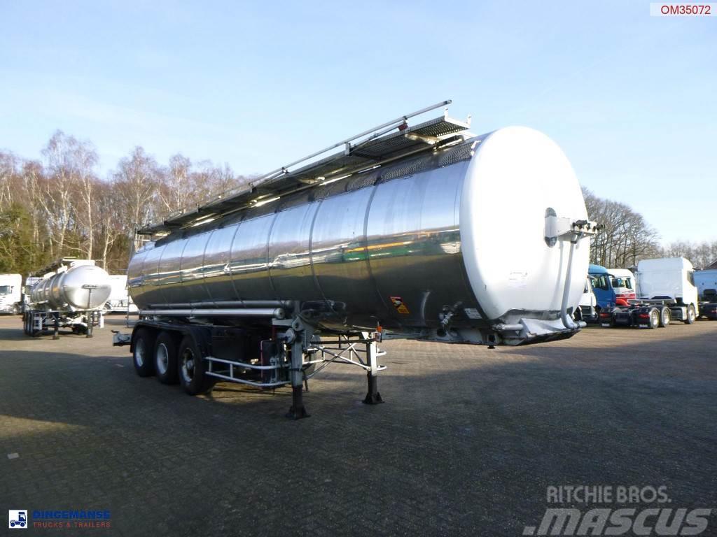 BSL Bitumen tank inox L4BH 30.8 m3 / 1 comp Tanker poluprikolice