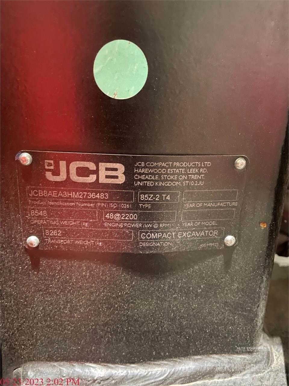 JCB 85Z-2 Bageri gusjeničari