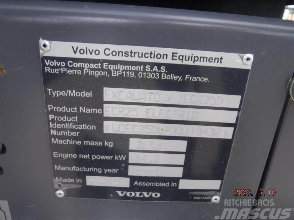 Volvo ECR25 ELECTRIC Mini bageri <7t