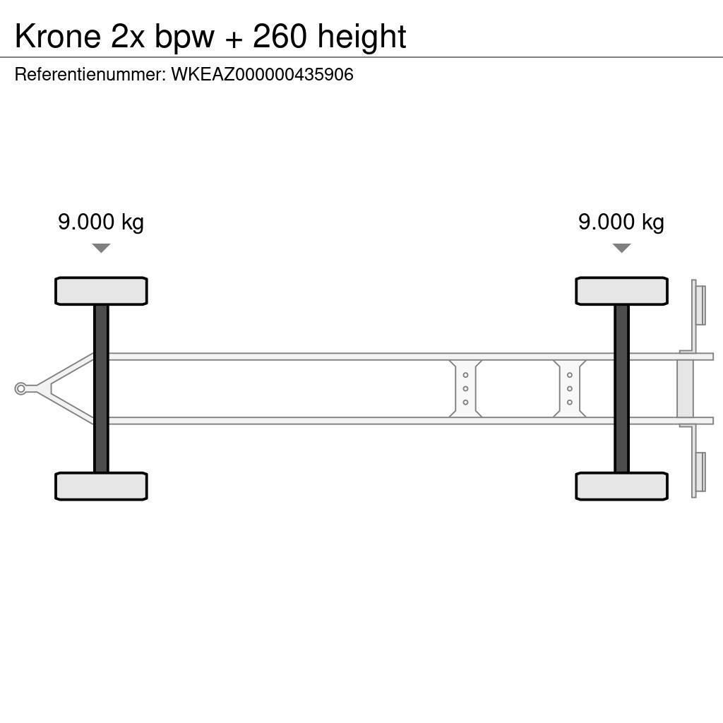 Krone 2x bpw + 260 height Prikolice sa ceradom