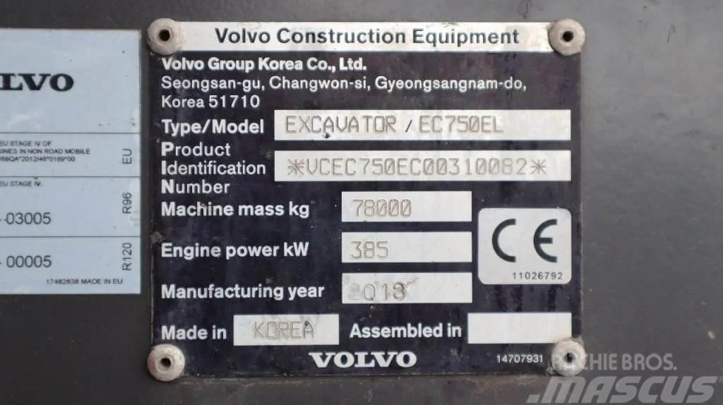 Volvo EC 750 EL | BUCKET | GOOD CONDITION Bageri na kotačima
