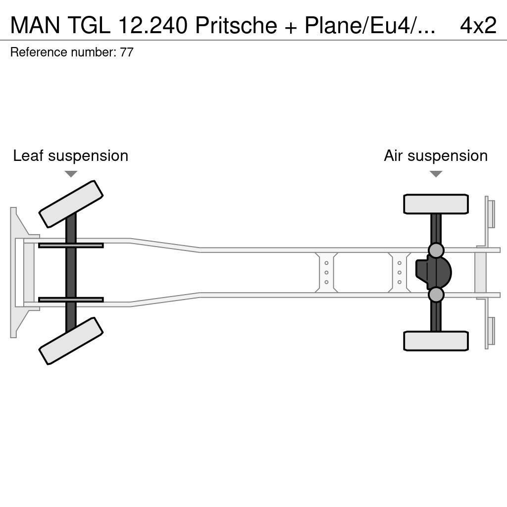 MAN TGL 12.240 Pritsche + Plane/Eu4/LBW Kamioni sa ceradom