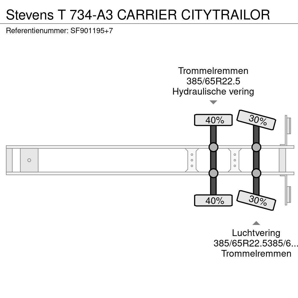 Stevens T 734-A3 CARRIER CITYTRAILOR Poluprikolice hladnjače