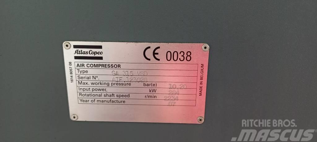 Atlas Copco GA 315 VSD Kompresori