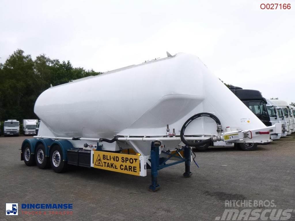 Feldbinder Powder tank alu 40 m3 / 1 comp Tanker poluprikolice
