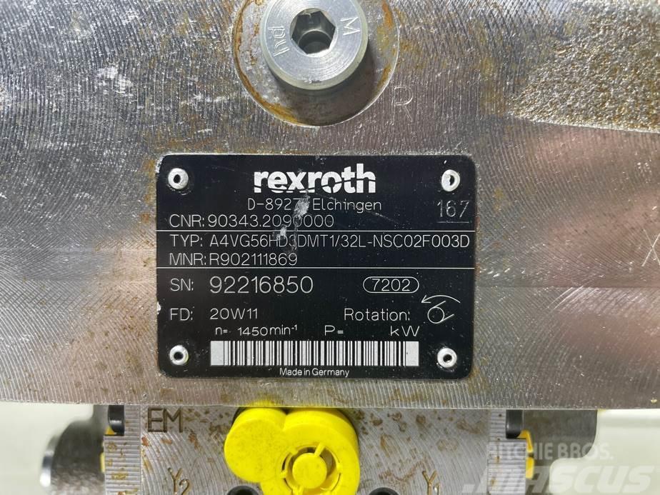Rexroth A4VG56HD3DMT1/32L-R902111869-Drive pump/Fahrpumpe Hidraulika