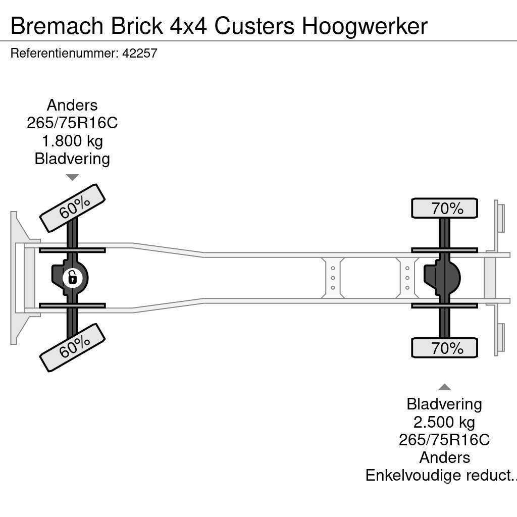  Bremach Brick 4x4 Custers Hoogwerker Auto košare