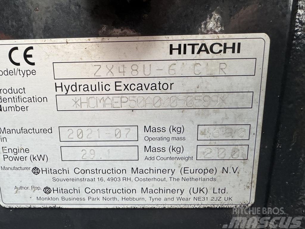 Hitachi zx48U-6 Mini bageri <7t