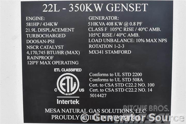 Doosan 350 kW NG - JUST ARRIVED Plinski agregati