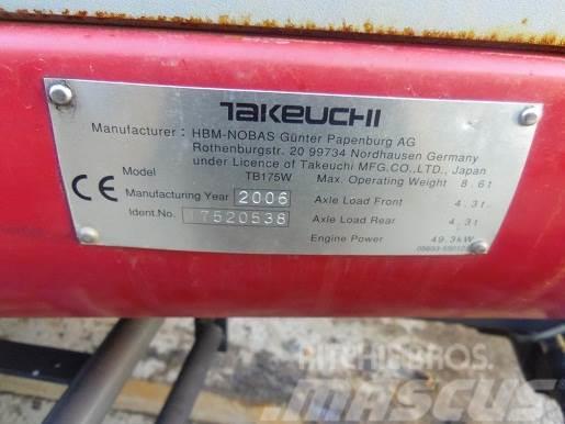 Takeuchi TB175W MINI EXCAVATOR. THIS MACHINE IS FIRE DAMA Mini bageri <7t