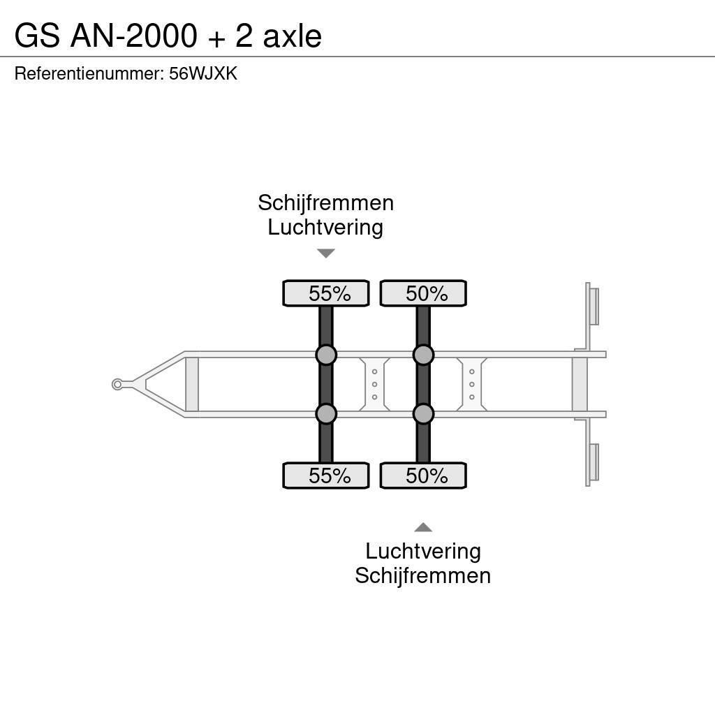 GS AN-2000 + 2 axle Prikolice platforme/otvoreni sanduk