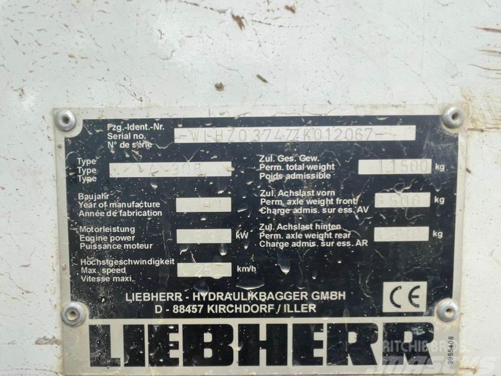 Liebherr A 308 Bageri na kotačima