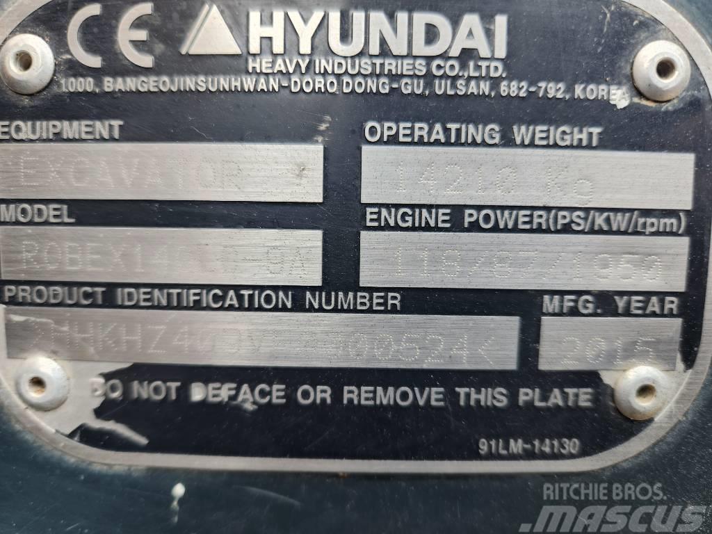Hyundai 140LC-9A Bageri gusjeničari