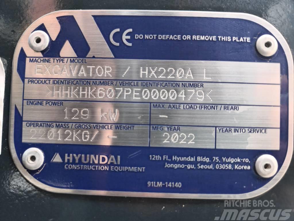 Hyundai HX 220AL Bageri gusjeničari