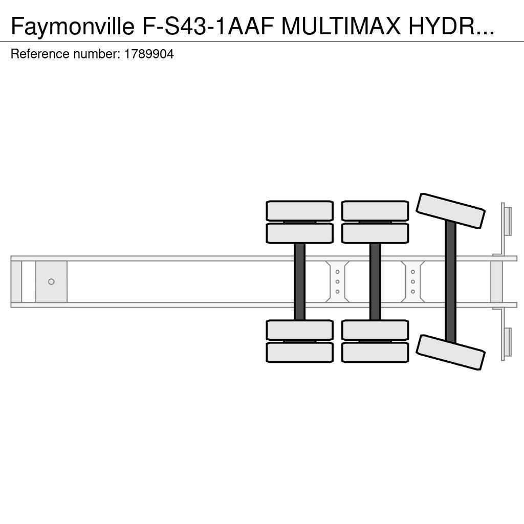 Faymonville F-S43-1AAF MULTIMAX HYDRAULIC ADJUSTABLE BED SEMI Nisko-utovarne poluprikolice
