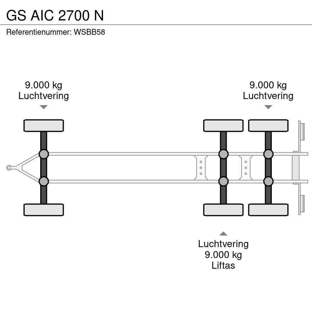GS AIC 2700 N Kontejnerske prikolice