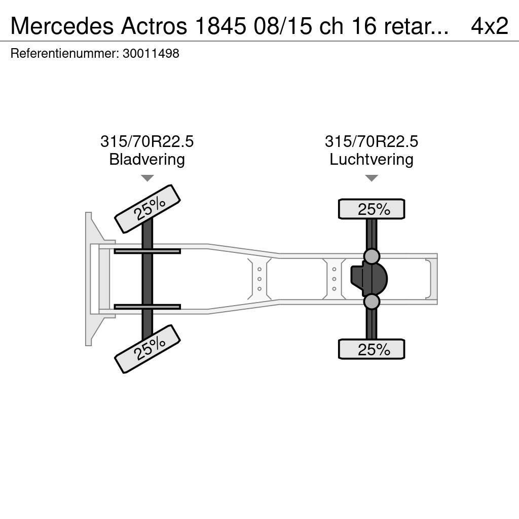 Mercedes-Benz Actros 1845 08/15 ch 16 retarder 2 tanks Traktorske jedinice